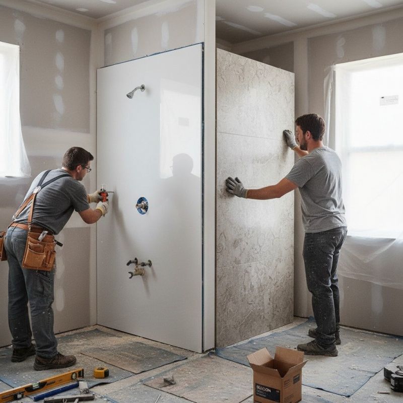 Our team working on Bathroom Remodeling projects in Jasper, GA